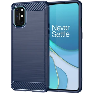 Digital Computer Home 1.8mm Esnek Karbon Fiber Doku Tpu Kılıf Ultra Ince Düşmeye Karşı Dayanıklı Telefon Kılıfı Fırçalanmış Yüzeyli Oneplus 8t-Blue (Yurt Dışından)