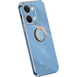 Digital Computer Home Xınlı Oneplus Nord 3 5g/ace 2V Halka Tutucu Kickstand Tpu Kılıf Galvanik Telefon Kılıfı-Mavi (Yurt Dışından)