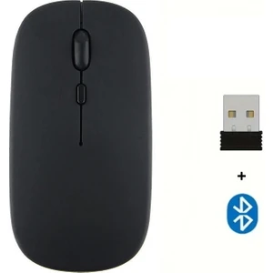 M.TK Moveteck Apple iPad Macbook Telefon Telefon Laptop Tablet Uyumlu Şarj Edilebilir Kablosuz Ince Hafif Bluetooth Renli Mouse Fare