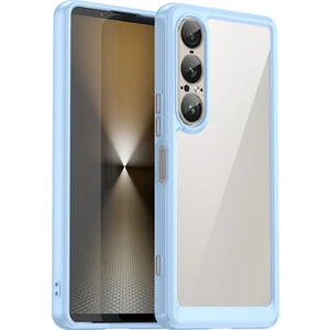 Digital Computer Home Sony Xperia 1 Vıı Kılıf Tpu+Akrilik Koruyucu Şeffaf Telefon Kılıfı-Mavi (Yurt Dışından)