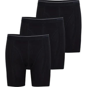 Tender Cotton 3'lü Uzun Paça Siyah Boxer C3T8N6O9