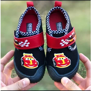 Pandalina Erkek Çocuk Cırt Cırtlı Anaokulu Kreş Ayakkabısı Rahat  Hafif Taban Panduf Ev Ayakkabısı