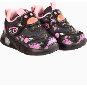Işıklı Gülen Yüz Figür Çocuk Ayakkabı Esnek Tabanlı Nefes Alabilen  Çocuk Spor Ayakkabı