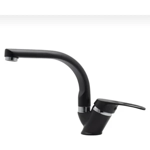 Kca Siyah Krom Banyo Lavabo Bataryası Oynar Borulu