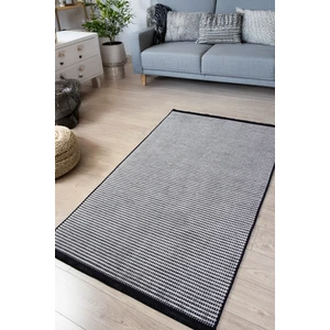 Loomina Home Viola Gri Şönil %100 Pamuk Yumuşak Kaymaz Taban Yıkanabilir Kilim Yolluk Salon Oturma Çocuk Odası Dokuma