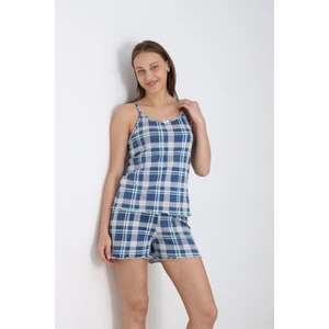 Kadın Ip Askılı Şortlu Yazlık Pijama Takımı