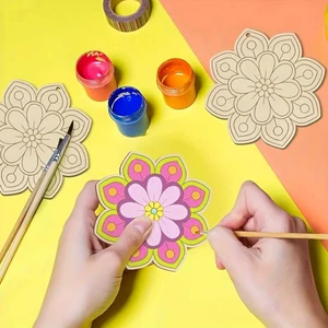 10 Ad Mandala  Ahşap Boyama Otonom Gelişim Çocuk Etkinliği  Çocuk Gelişimi