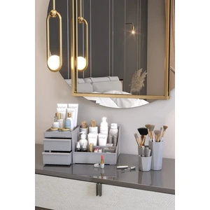 Elegance Makyaj Kozmetik Düzenleyici Ve Fırçalık Organizer 2'Li Set