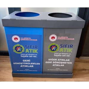 Sıfır Atık Kutusu 2li Set 35 x 35 x 70