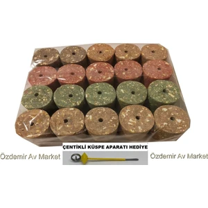 Sazan Balık Avı Delikli Silindir Karışık Küspe 100 gr (20 Adet)