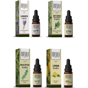 Kene Kovucu 4'lü Yağ Seti (Çay Ağacı - Lavanta - Okaliptüs - Limon)