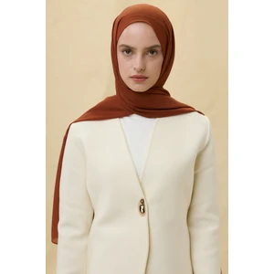 Fenza Scarf Paris Ipeği Şal - Kiremit