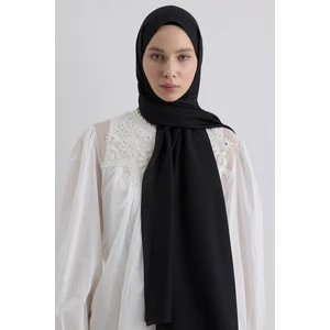 Fenza Scarf Paris Ipeği Şal - Siyah