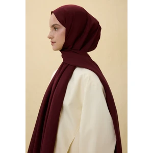 Fenza Scarf Paris Ipeği Şal - Bordo