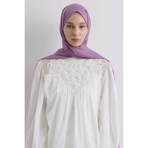 Fenza Scarf Paris Ipeği Şal - Orkide Moru