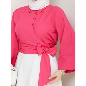 Asimetrik Fiyonk Detay Gömlek