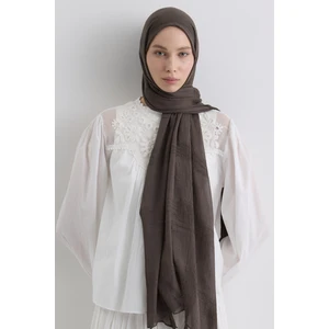 Fenza Scarf Püsküllü %50 Pamuk Brice Şal - Antrasit