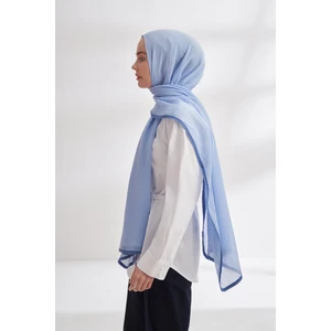 Biyeli Müslin Şal - Bebe Mavisi
