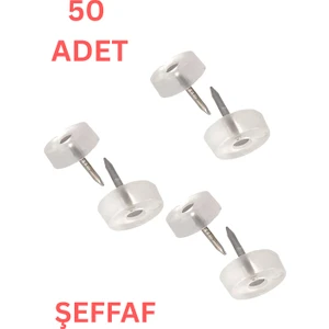 HAMADEX50’LI Şeffaf Çivili Poligrit Mobilya Zemin Koruyucu – Masa Sandalye Sehpa Tv Ünitesi Için Çizilme Önleyici Açıklama Olustur