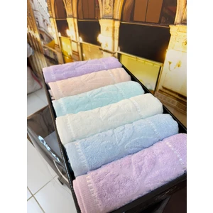 %100 Pamuklu Jakarlı Kısmi Kadife Yaprak Desenli Kutulu Lüx Çeyiz Seti