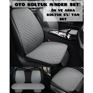 Citroen C5 Aırcross Tay Tüyü Oto Koltuk Minder Seti - Koltuk Koruma Kılıfı (Ön-Arka Tam Set 5'li)