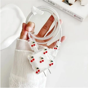 Iphone 18W/20W Şarj Uyumlu Şarj Aleti Kılıfı, Şarj Kablosu Örme Aparatı, Toparlayıcı, Kablo Koruyucu