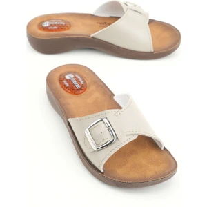 Yazlık Ayarlanabilir Tokalı Kadın Terlik