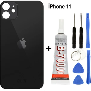 Iphone 11 Arka Cam Batarya Pil Kapağı + Yapıştırıcı + Tamir Set