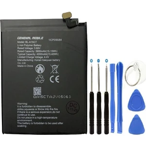 General Mobile GM20 Pil Batarya BL-A15CT+TAMIR Set 4000 Mah