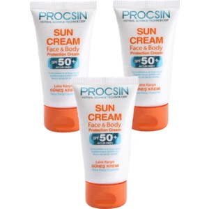 Procsın Güneş Kremi Üçlü Set Yüz & Vücut Spf 50+ Leke Karşıtı Uva-Uvb Filtreli Koruyucu Güneş Kremi (3 Adet)