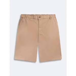 Erkek Basıc Midi Regular Gabardin Bej Şort