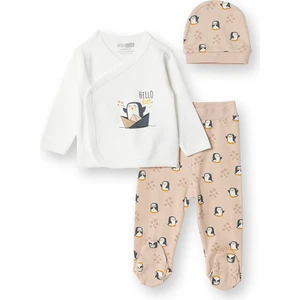 Hellobaby Kız Zıbın-Şapka-Patikli Alt Kız Bebek