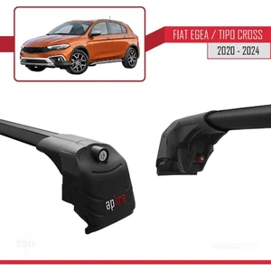 Fiat Egea Cross 2020 2021 2022 2023 2024 2025 Ace-2 Ara Atkı Tavan Barı Siyah