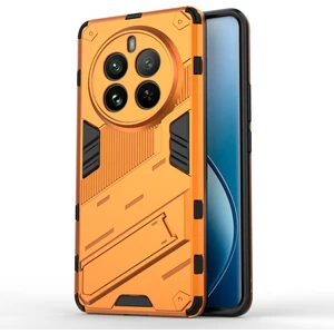 Digital Computer Home Realme 12 Pro 5g/12 Pro+5g Kılıf Pc+Tpu Darbeye Dayanıklı Zırhlı Telefon Kılıfı Kickstand Ile-Turuncu (Yurt Dışından)