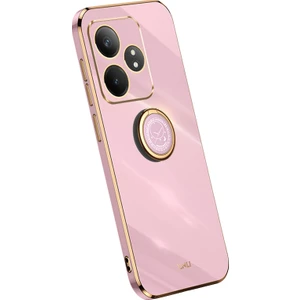 Digital Computer Home Xınlı Realme Gt Neo6 5g Kılıf Yumuşak Tpu Kickstand Elektrokaplama Telefon Kılıfı-Mor (Yurt Dışından)