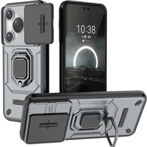 Digital Computer Home Huawei Pura 70 Kılıf Pc+Tpu Koruyucu Telefon Kabuğu Kayar Lens Kapağı-Gri (Yurt Dışından)