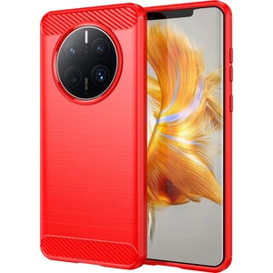 Digital Computer Home Huawei Mate 50 Pro 4g Kılıf Çizilmez Tpu Telefon Kabuğu Karbon Fiber Doku Telefon Koruyucu-Kırmızı (Yurt Dışından)