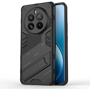 Digital Computer Home Realme 12 Pro 5g/12 Pro+5g Kılıf Pc+Tpu Darbeye Dayanıklı Zırhlı Telefon Kılıfı Kickstand Ile-Siyah (Yurt Dışından)