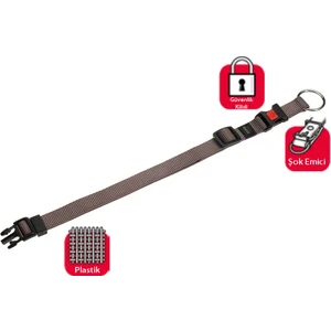 Karlie Kilitli Boyun Tasma M 40-55Cm Gri