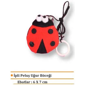 İpli Peluş Uğur Böceği 7 Cm
