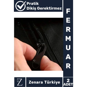 Dayanıklı Dikiş Kurulum Gerektirmez Ayakkabı Çanta Valiz Mont Pratik Fermuar Sürgüsü Başlığı 2 Adet