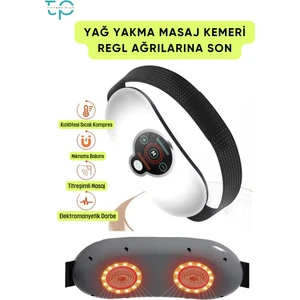 Titreşimli Masaj Kemeri Sıcak Kompres Göbek Bacak Masaj Kemeri TP-1031