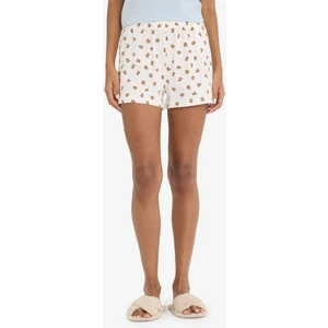 Regular Fit Desenli Şort Pijama Altı-Fall in Love F5922AX25SM