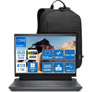 Nb Gamıng G15 5530 G155530013U İ7-13650HX/32GB/1TB/4060/W11P/15.6'' Taşınabilir Bilgisayar + Taşınabilir Bilgisayar Sırt Çanta