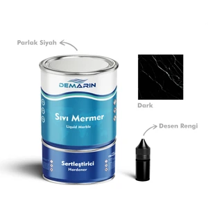 Çift Bileşenli Solventsiz Sıvı Mermer Liquid Marble (Tezgah, Zemin Boyası)