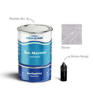 Çift Bileşenli Solventsiz Sıvı Mermer Liquid Marble (Tezgah, Zemin Boyası)