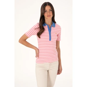 U.s. Polo Assn. Kadın Pembe Tişört 50306031-VR041