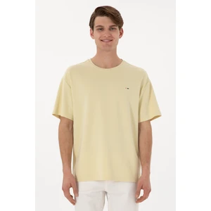 U.s. Polo Assn. Erkek Açık Haki Tişört 50307322-VR183