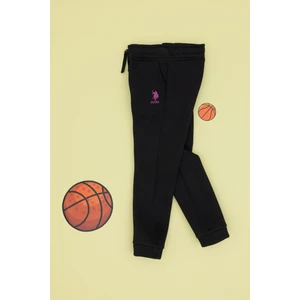 U.S. Polo Assn. Kız Çocuk Siyah Şardonlu Jogger Eşofman Altı 50316914-VR046