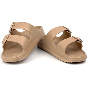 Unisex Vizon Çift Tokalı Kaymaz Taban Ayarlanabilir Hafif Günlük Plaj Terlik